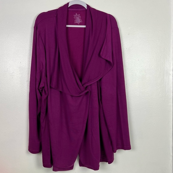 Cuddl Duds Women’s 3X Ultra Soft Comfort Pockets Cardigan - Picture 1 of 5
